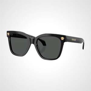 VERSACE Sunglasses Black Square Oversized Medusa Letter Logo New